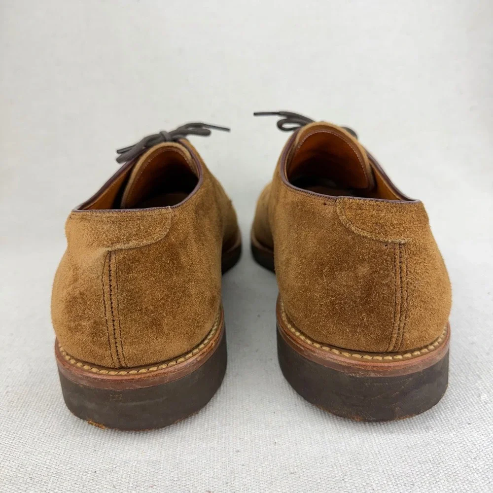 Saks Fifth Avenue Mens Brown Suede Derby Shoes Lace Up Oxfords 9 C/A 45851